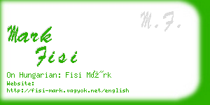 mark fisi business card